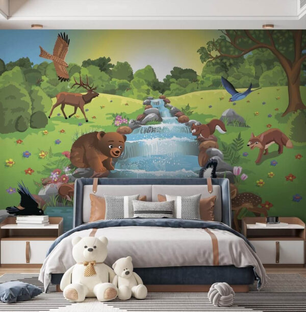 Caricature d'animaux dans un ruisseau u55792pib1 600x610 - Caricature d'animaux dans un ruisseau - tegory