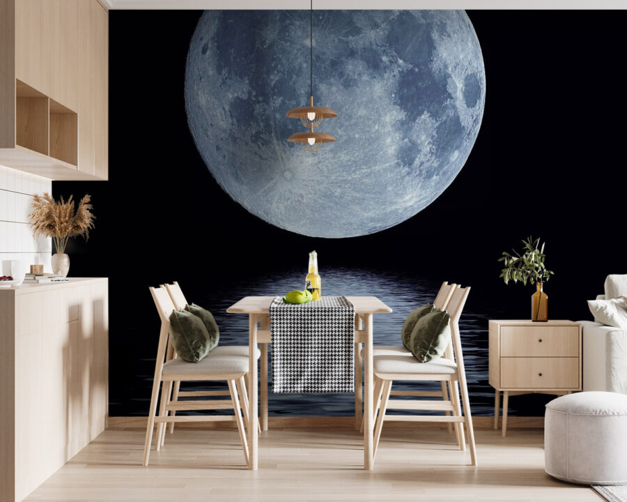 Pleine lune sur l'eau