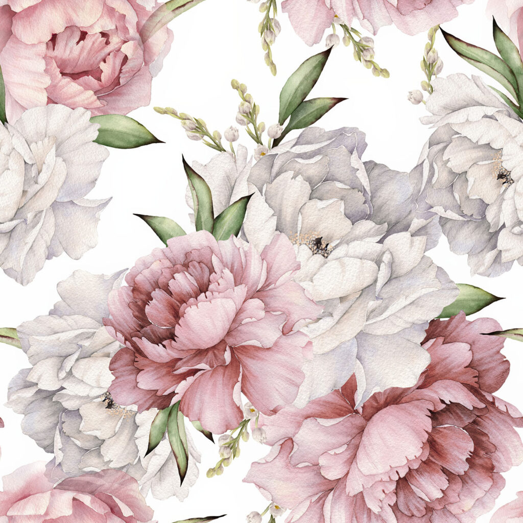 Motif de fleurs et de feuilles Motif de fleurs et de feuilles
