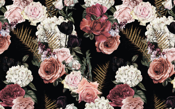 Motif floral de fleurs Motif floral de fleurs
