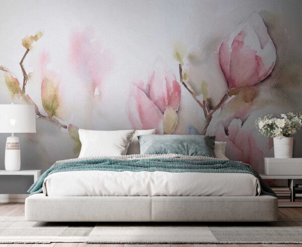 Aquarelle de fleurs roses Aquarelle de fleurs roses