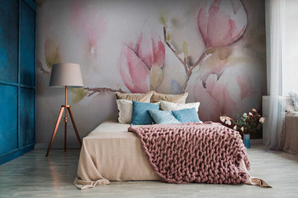 Aquarelle de fleurs roses Aquarelle de fleurs roses