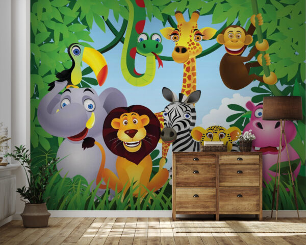 Groupe d'animaux dans la jungle Groupe d'animaux dans la jungle