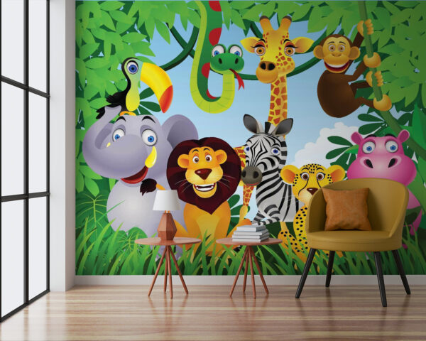 Groupe d'animaux dans la jungle Groupe d'animaux dans la jungle