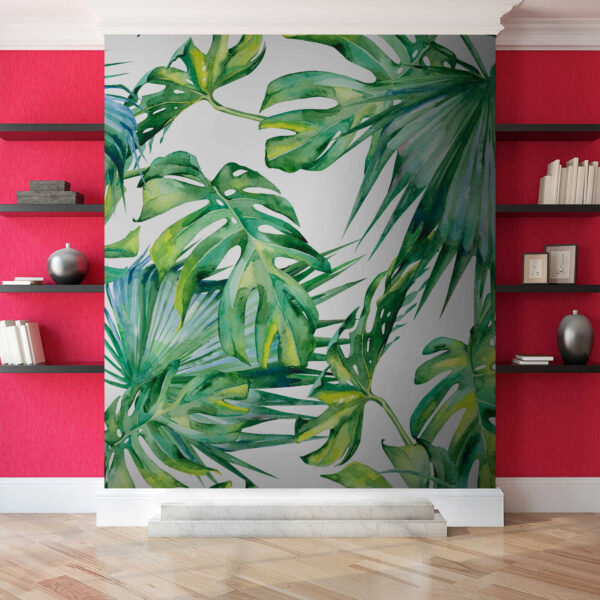 Feuilles vertes luxuriantes dans un arrangement vibrant Feuilles vertes luxuriantes dans un arrangement vibrant