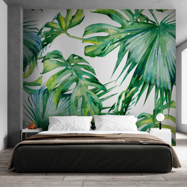 Feuilles vertes luxuriantes dans un arrangement vibrant Feuilles vertes luxuriantes dans un arrangement vibrant