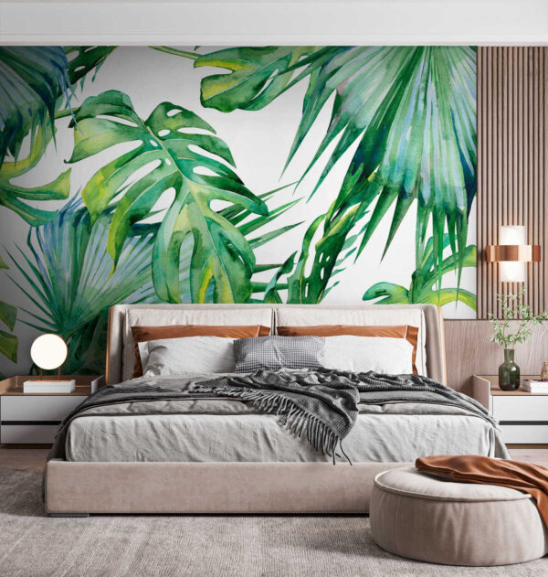 Feuilles vertes luxuriantes dans un arrangement vibrant Feuilles vertes luxuriantes dans un arrangement vibrant