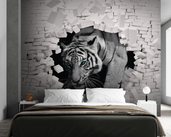 Tigre sortant d'un mur Tigre sortant d'un mur
