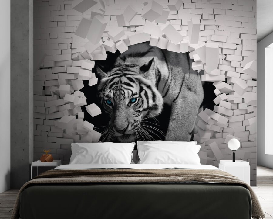 Tigre sortant d'un mur Tigre sortant d'un mur