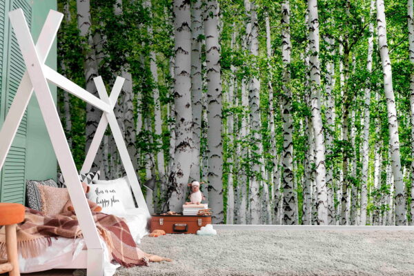Groupe d'arbres aux feuilles vertes Groupe d'arbres aux feuilles vertes