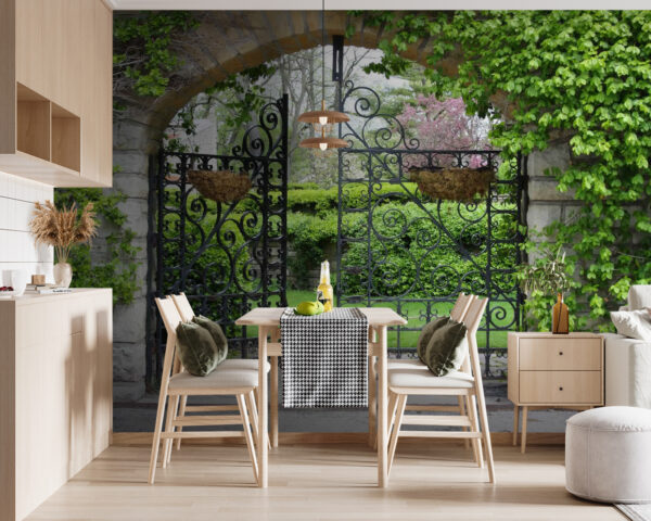 Portail avec une arche en pierre et une pelouse verte u53418pik119 600x480 - Portail avec une arche en pierre et une pelouse verte - tegory