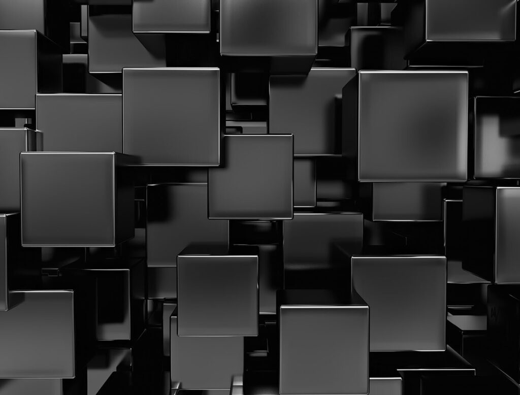Groupe de cubes noirs Groupe de cubes noirs