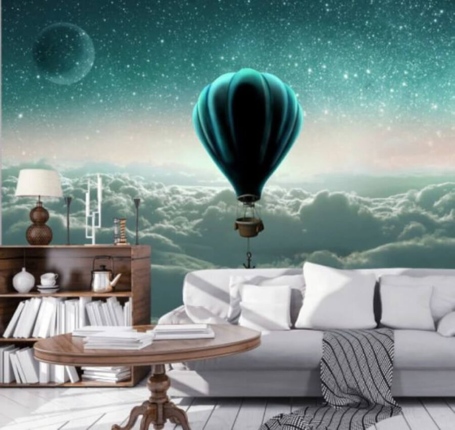 Hot air balloon in the sky Hot air balloon in the sky