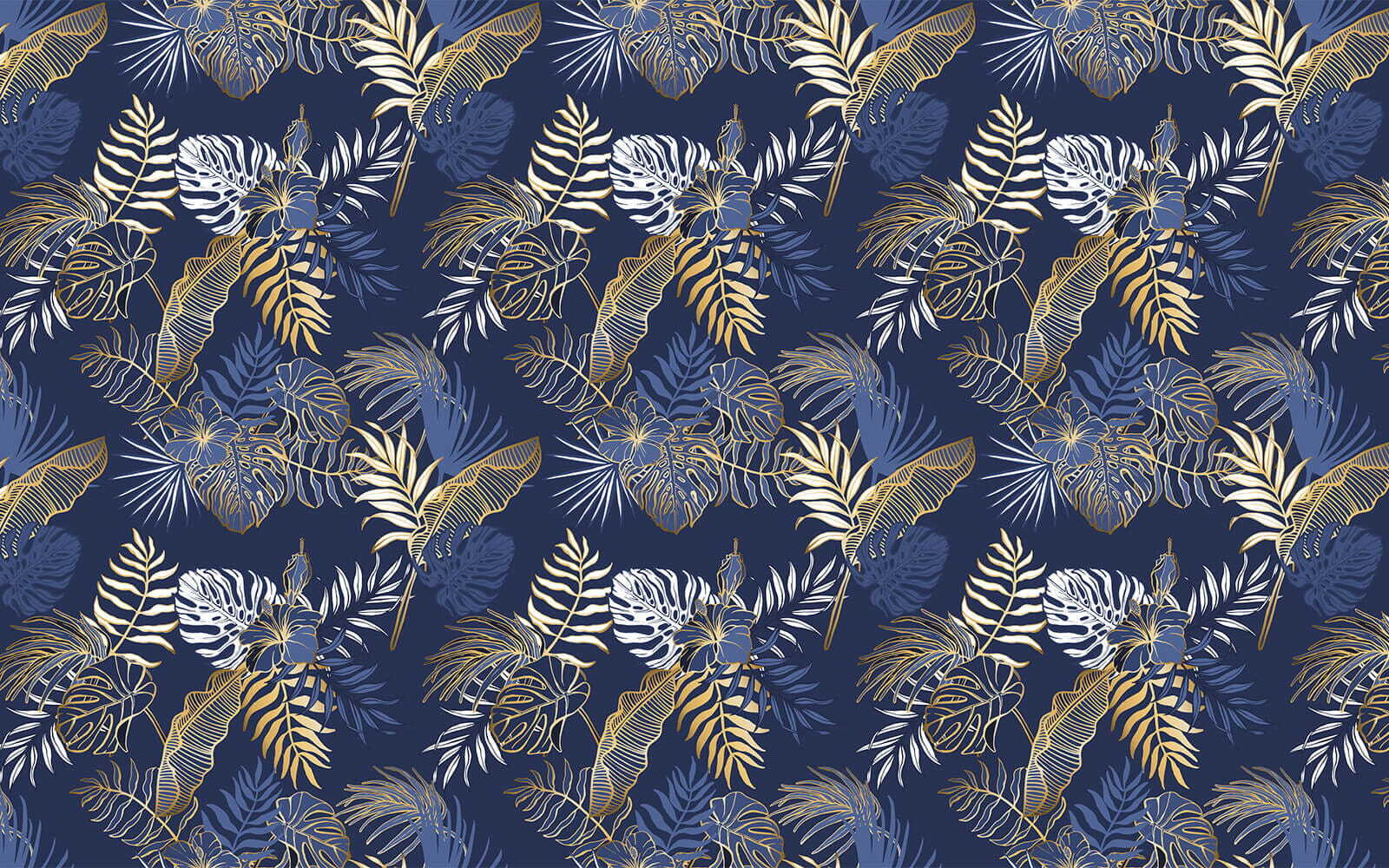 Motif de feuilles sur fond bleu u53271p - Motif de feuilles sur fond bleu - tegory