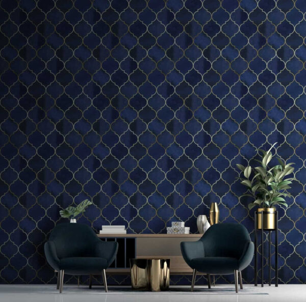 Motif de treillis bleu et blanc u53257pig2 600x593 - Motif de treillis bleu et blanc - tegory