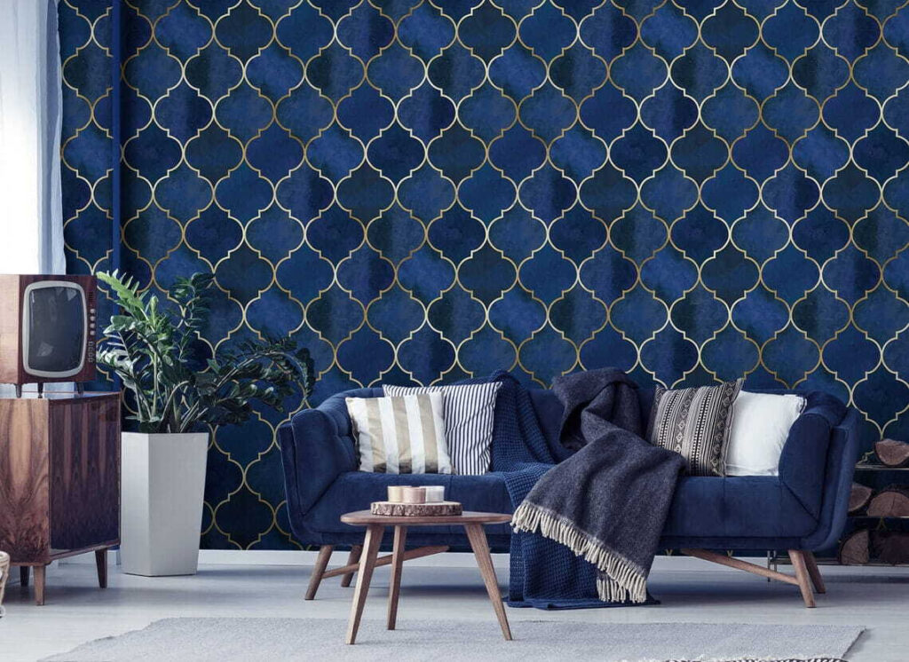 Motif de treillis bleu et blanc u53257pig1m 1024x746 - Motif de treillis bleu et blanc - tegory
