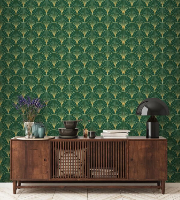 Motif vert et jaune Motif vert et jaune
