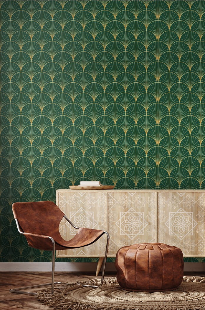 Motif vert et jaune Motif vert et jaune