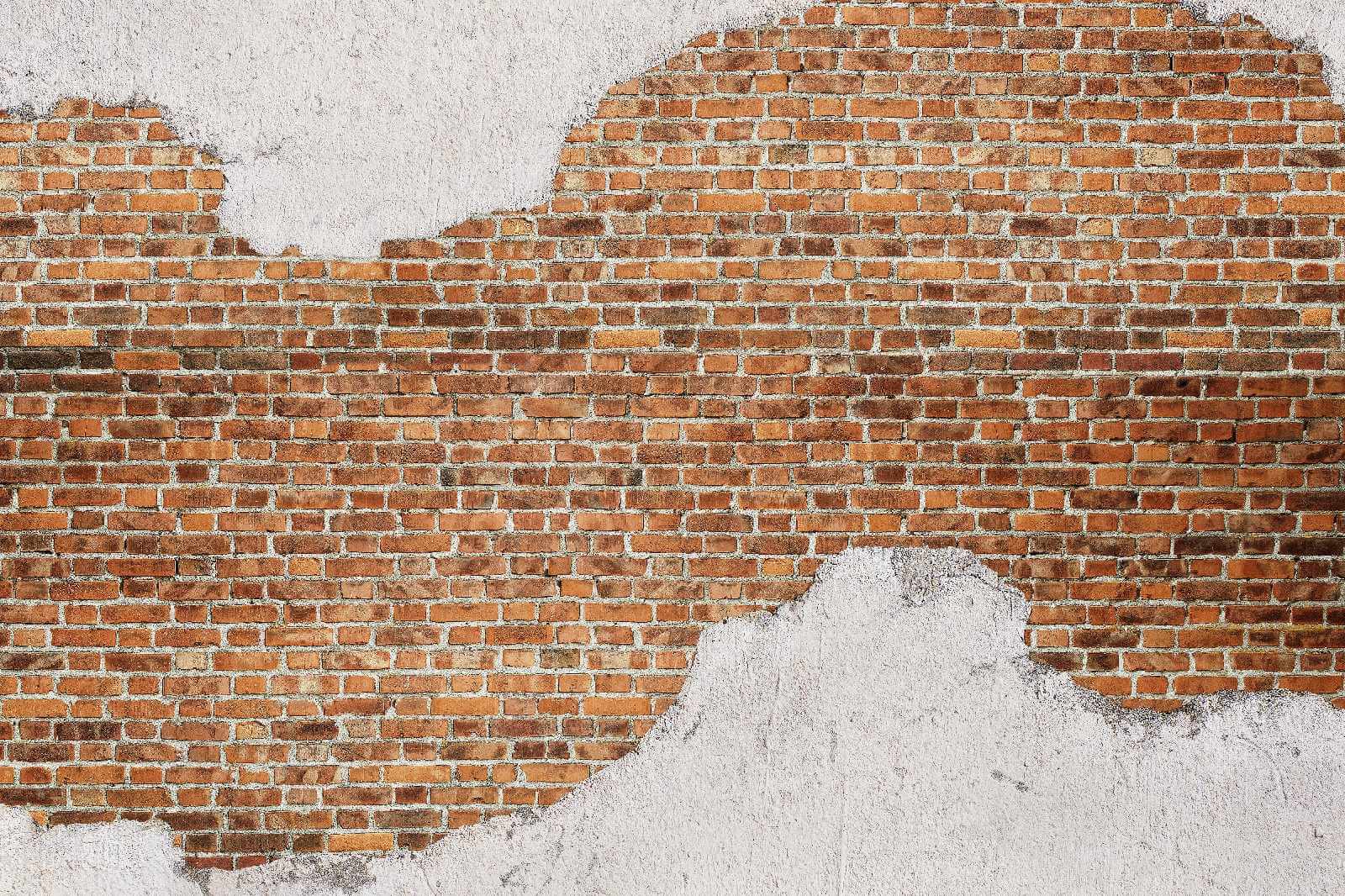 Mur de briques avec une couche blanche u53033p - Mur de briques avec une couche blanche - tegory