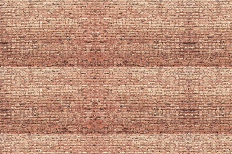 Mur de briques avec plusieurs rangées de briques