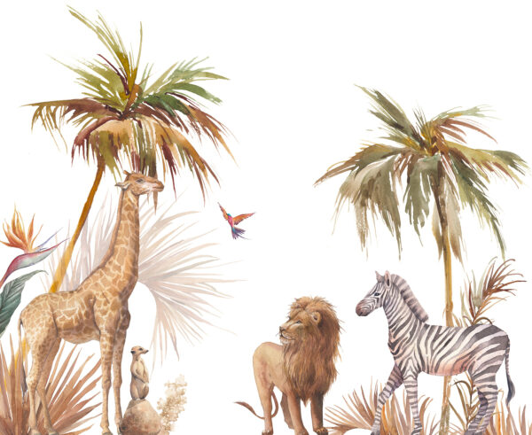 Groupe d'animaux dans une jungle Groupe d'animaux dans une jungle