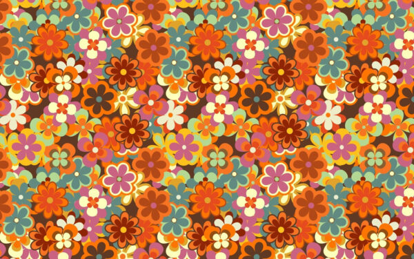 Groupe de fleurs colorées Groupe de fleurs colorées