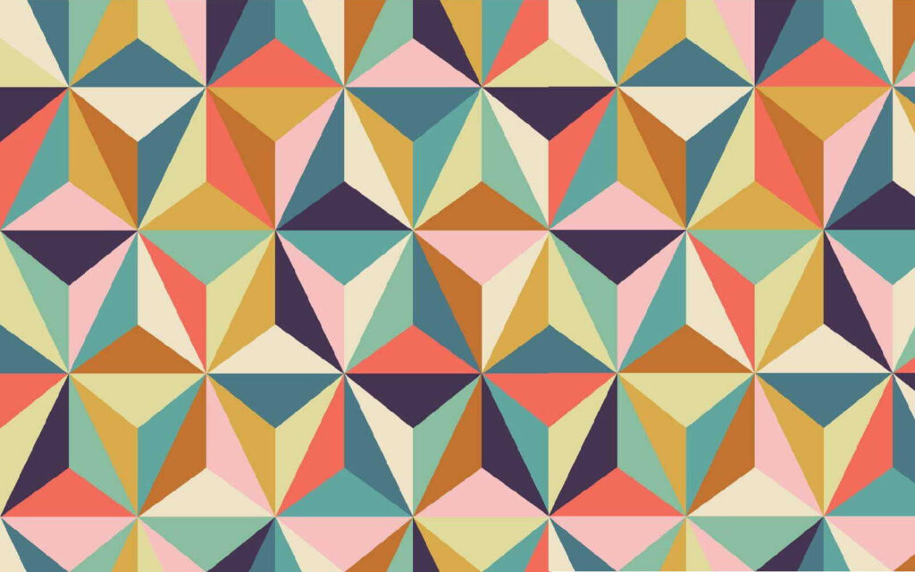 Motif de triangles colorés Motif de triangles colorés