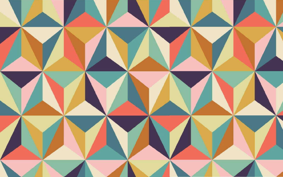 Motif de triangles colorés Motif de triangles colorés