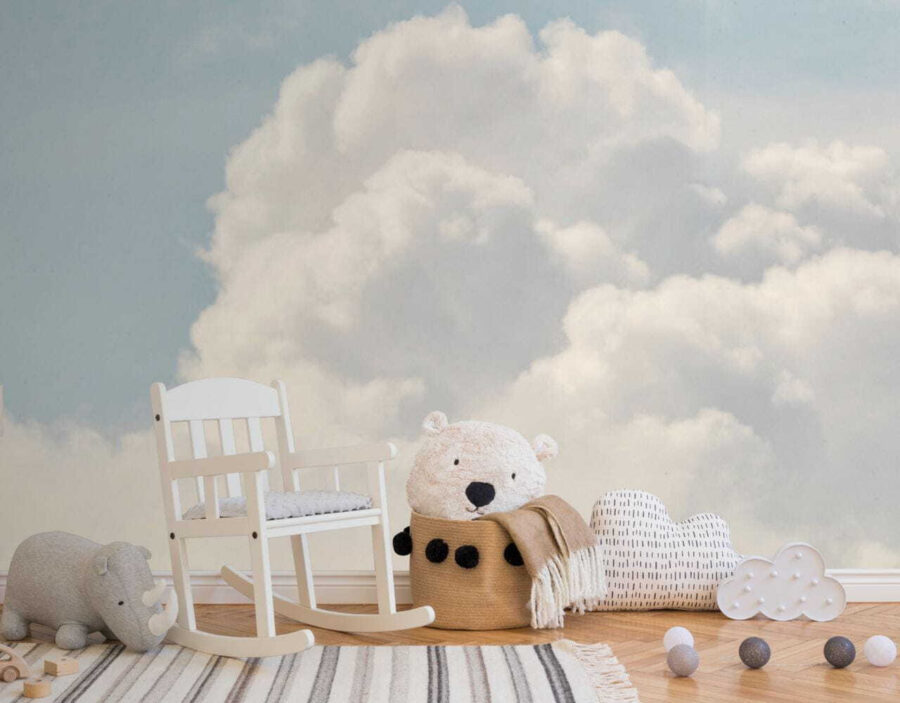 Grand nuage blanc dans le ciel