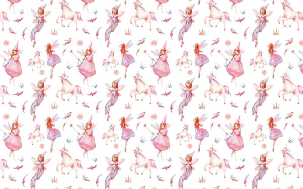 Motif de fées et de licornes Motif de fées et de licornes