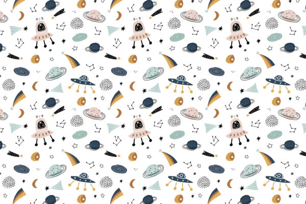 Motif d'objets de dessins animés Motif d'objets de dessins animés