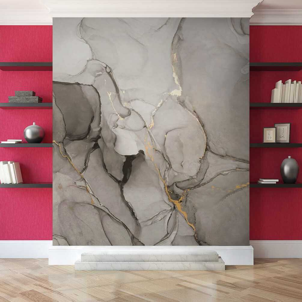 Abstract marbling in black and white Abstract marbling in black and white