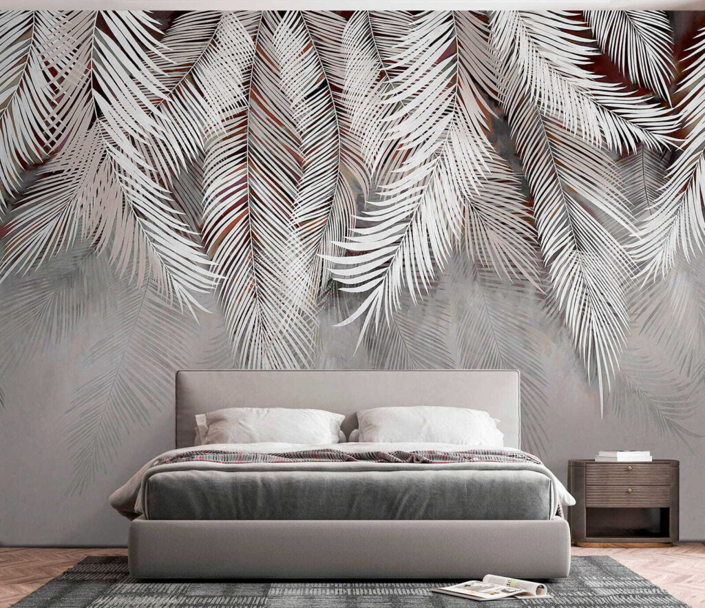 White feather on a gray surface White feather on a gray surface