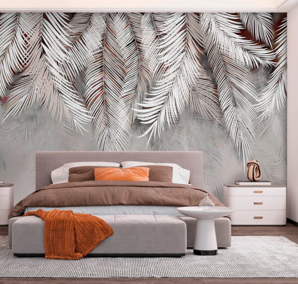 White feather on a gray surface White feather on a gray surface