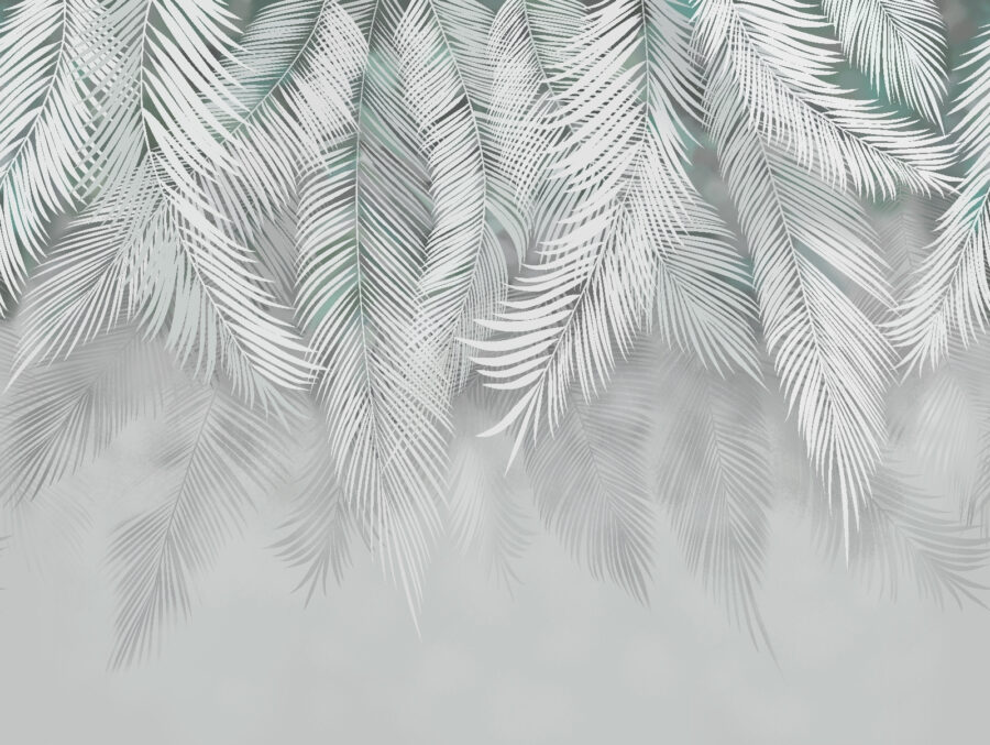 Feuilles blanches sur fond blanc Feuilles blanches sur fond blanc