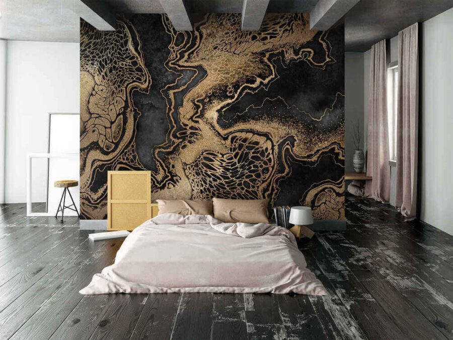 Dessin abstrait avec de riches textures