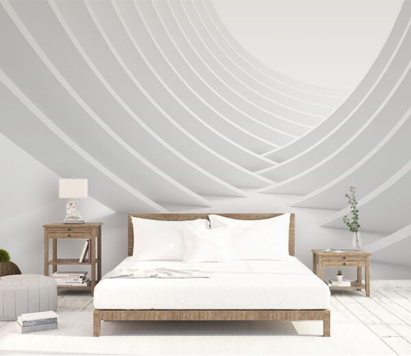 Structure blanche aux lignes courbes Structure blanche aux lignes courbes