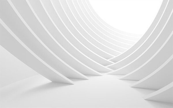 Structure blanche aux lignes courbes Structure blanche aux lignes courbes