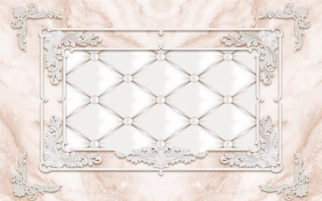 Cadre blanc avec boutons et points blancs Cadre blanc avec boutons et points blancs