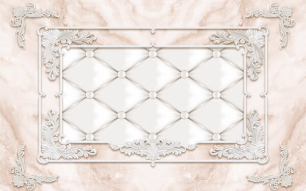 Cadre blanc avec boutons et points blancs Cadre blanc avec boutons et points blancs