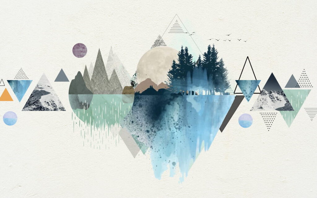 Eau et arbres dans un paysage Eau et arbres dans un paysage