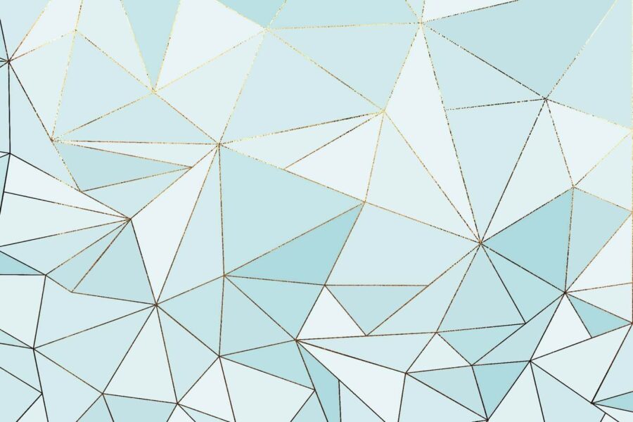 Papier peint Motif triangulaire bleu et blanc – Image 2