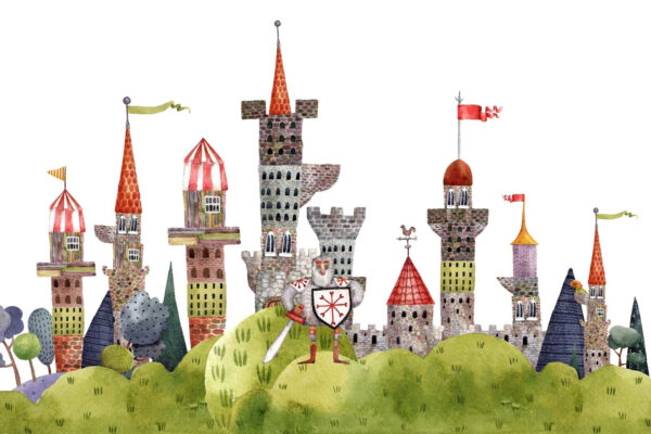 Aquarelle d'un château Aquarelle d'un château