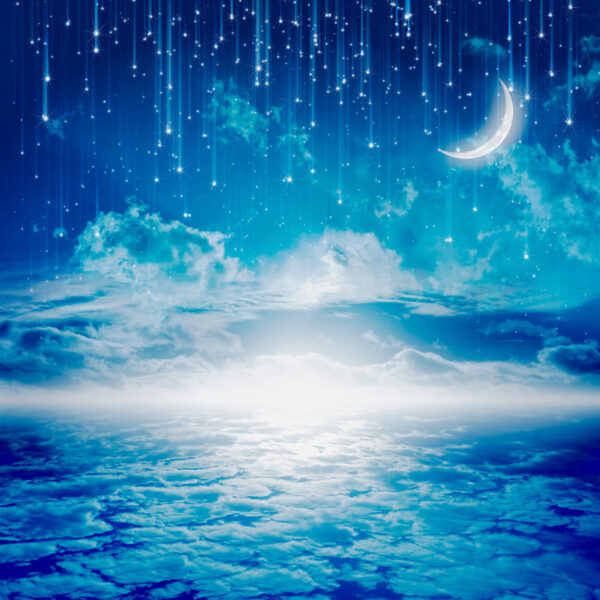 Lune et étoiles dans le ciel u44045p 600x600 - Lune et étoiles dans le ciel - tegory