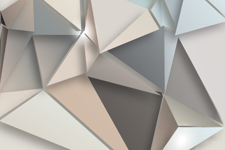 Formes géométriques abstraites dans des couleurs douces.
