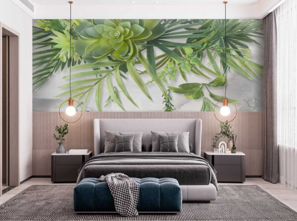 Plante verte avec feuilles Plante verte avec feuilles