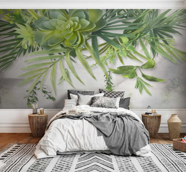 Plante verte avec feuilles Plante verte avec feuilles