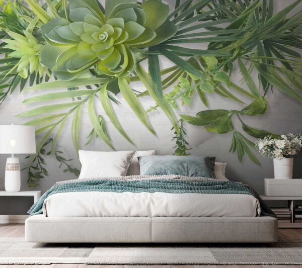 Plante verte avec feuilles Plante verte avec feuilles