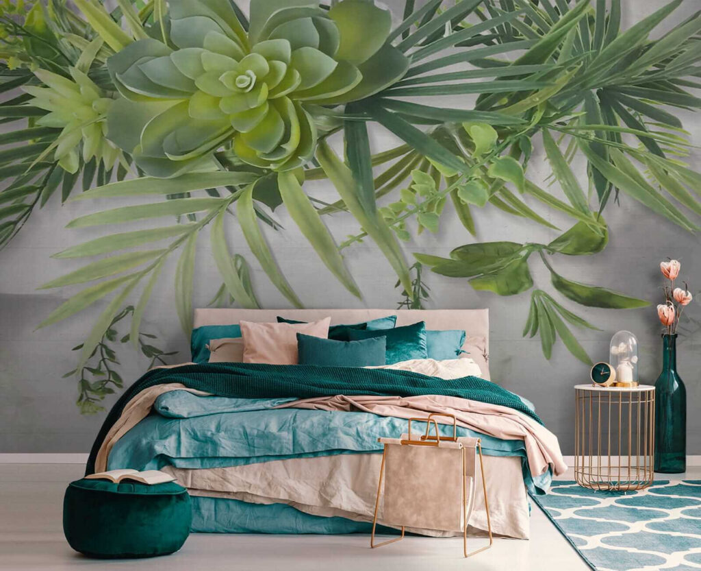 Green plant with leaves