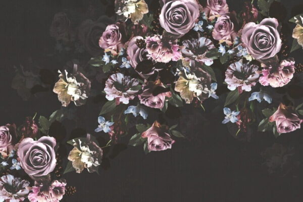 Groupe de fleurs sur fond noir u42513p 600x400 - Groupe de fleurs sur fond noir - tegory